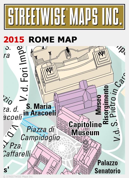 Streetwise Rome Map - Laminated City Center Street Map of Rome, Italy - Folding Pocket Size Travel Map With Metro (2015)
