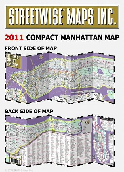Streetwise Compact Manhattan Map - 20% smaller than our regular Manhattan map / Edition 2011