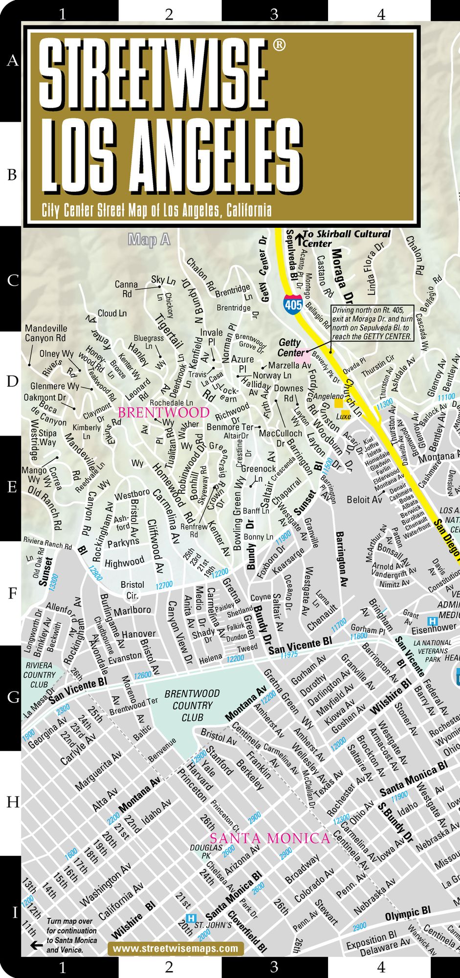 Streetwise Los Angeles Map - Laminated City Center Street Map of Los Angeles, California - Folding Pocket Size Travel Map With Metro (2014)