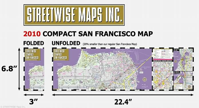 Streetwise Compact San Francisco Map - 20% smaller than our regular San Francisco map / Edition 2010