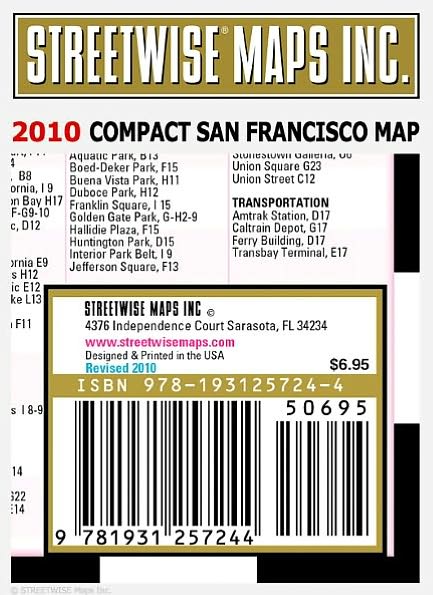 Streetwise Compact San Francisco Map - 20% smaller than our regular San Francisco map / Edition 2010