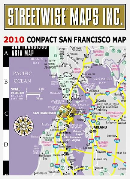 Streetwise Compact San Francisco Map - 20% smaller than our regular San Francisco map / Edition 2010