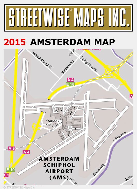 Streetwise Amsterdam Map - Laminated City Center Street Map of Amsterdam, Netherlands - Folding Pocket Size Travel Map With Metro (2015)
