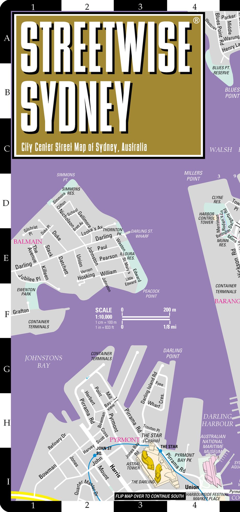 Streetwise Sydney Map - Laminated City Center Street Map of Sydney, Australia - Folding Pocket Size Travel Map With Metro (2013)