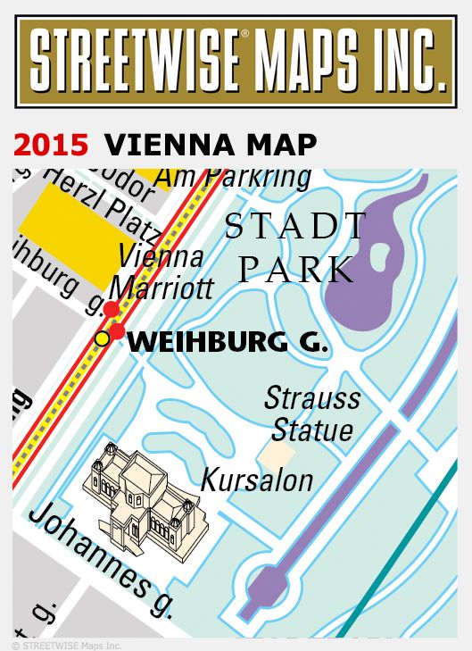 Streetwise Vienna Map - Laminated City Center Street Map of Vienna, Austria - Folding Pocket Size Travel Map With Metro (2015)