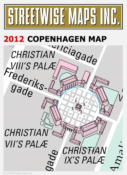 Streetwise Copenhagen Map - Laminated City Center Street Map of Copenhagen, Denmark - Folding Pocket Size Travel Map (2015)