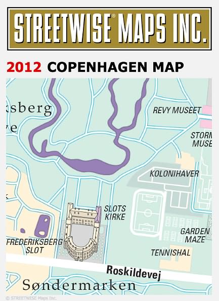 Streetwise Copenhagen Map - Laminated City Center Street Map of Copenhagen, Denmark - Folding Pocket Size Travel Map (2015)