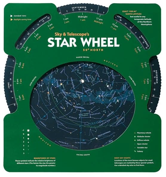 Sky & Telescope's Star Wheel 50° North