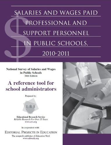 Salaries and Wages Paid Professional and Support Personnel in Public Schools, 2010-2011