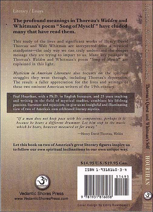 Mysticism in American Literature: Thoreau's Quest and Whitman's Self