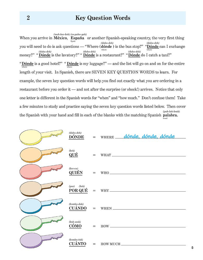 SPANISH in 10 minutes a day