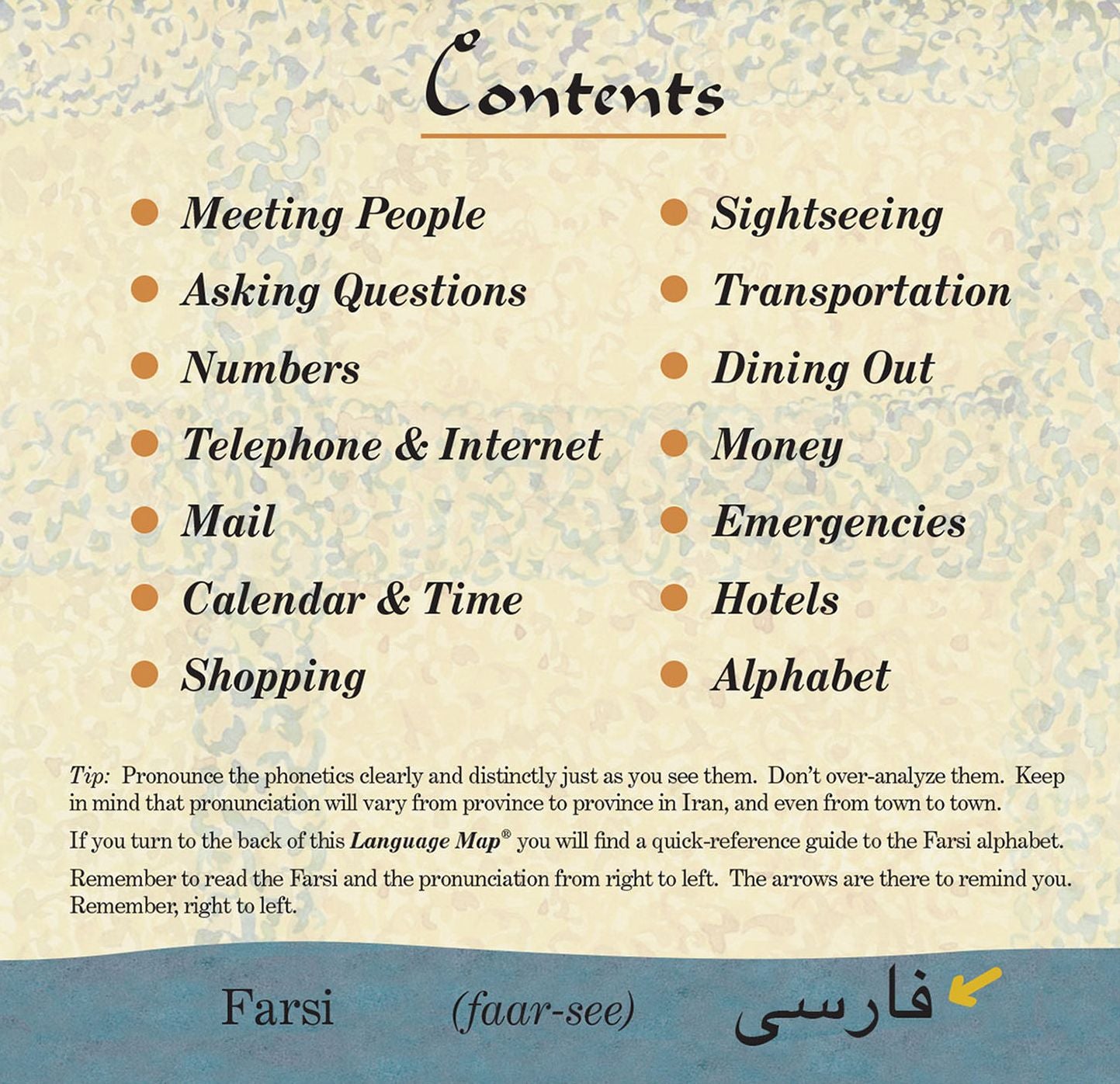 Farsi a Language Map