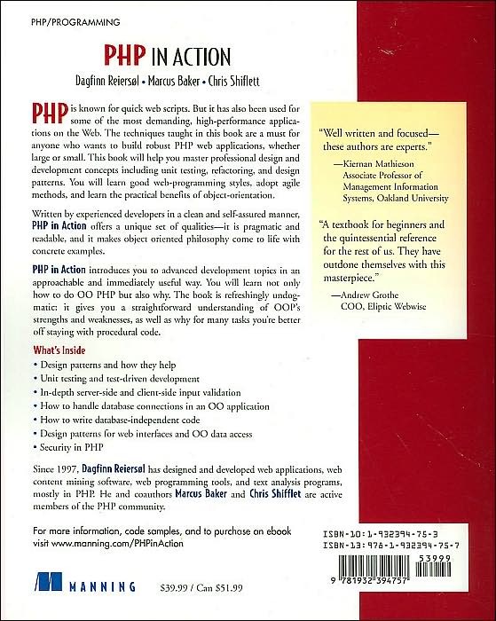 PHP in Action: Objects, Design, Agility