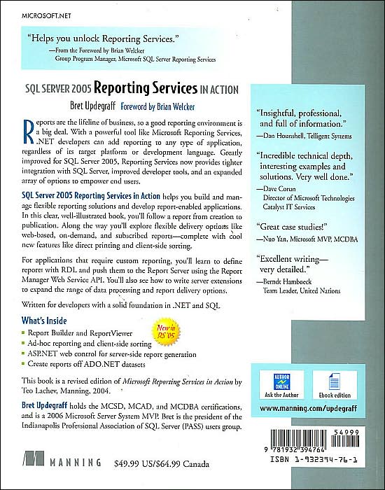 SQL Server 2005 Reporting Services in Action