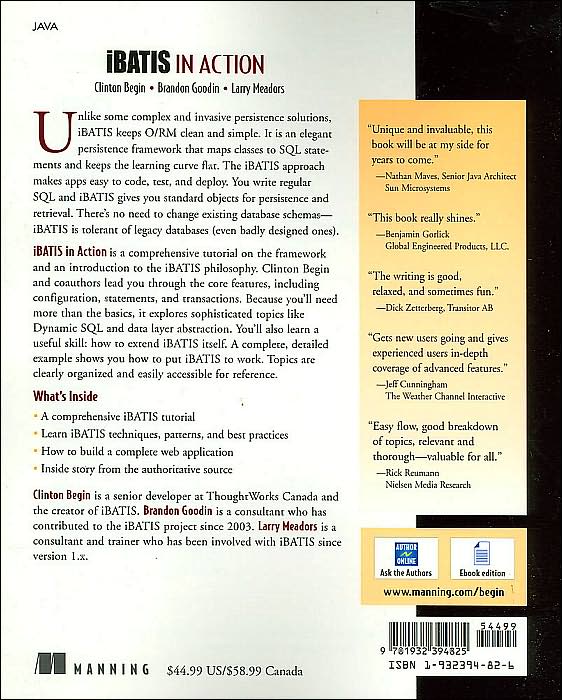 iBATIS in Action (In Action Series)