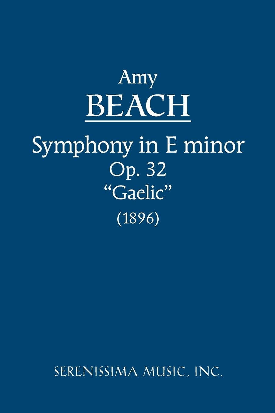 Symphony In E-Minor, Op. 32 (Gaelic) - Study Score