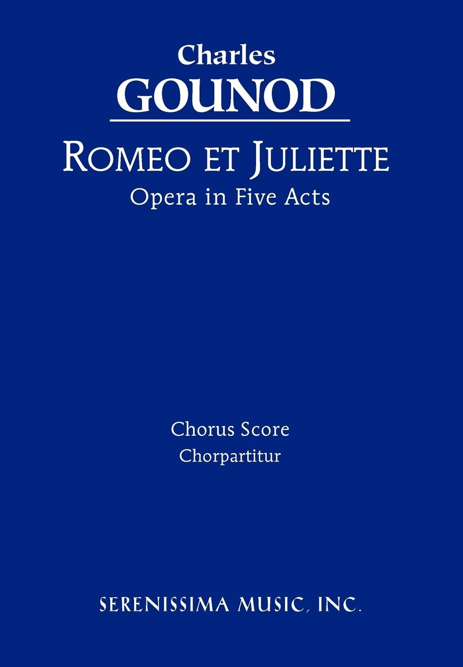 Romeo Et Juliette - Chorus Score