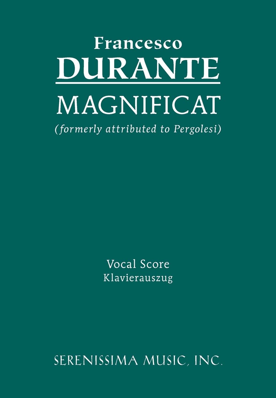 Magnificat - Vocal Score