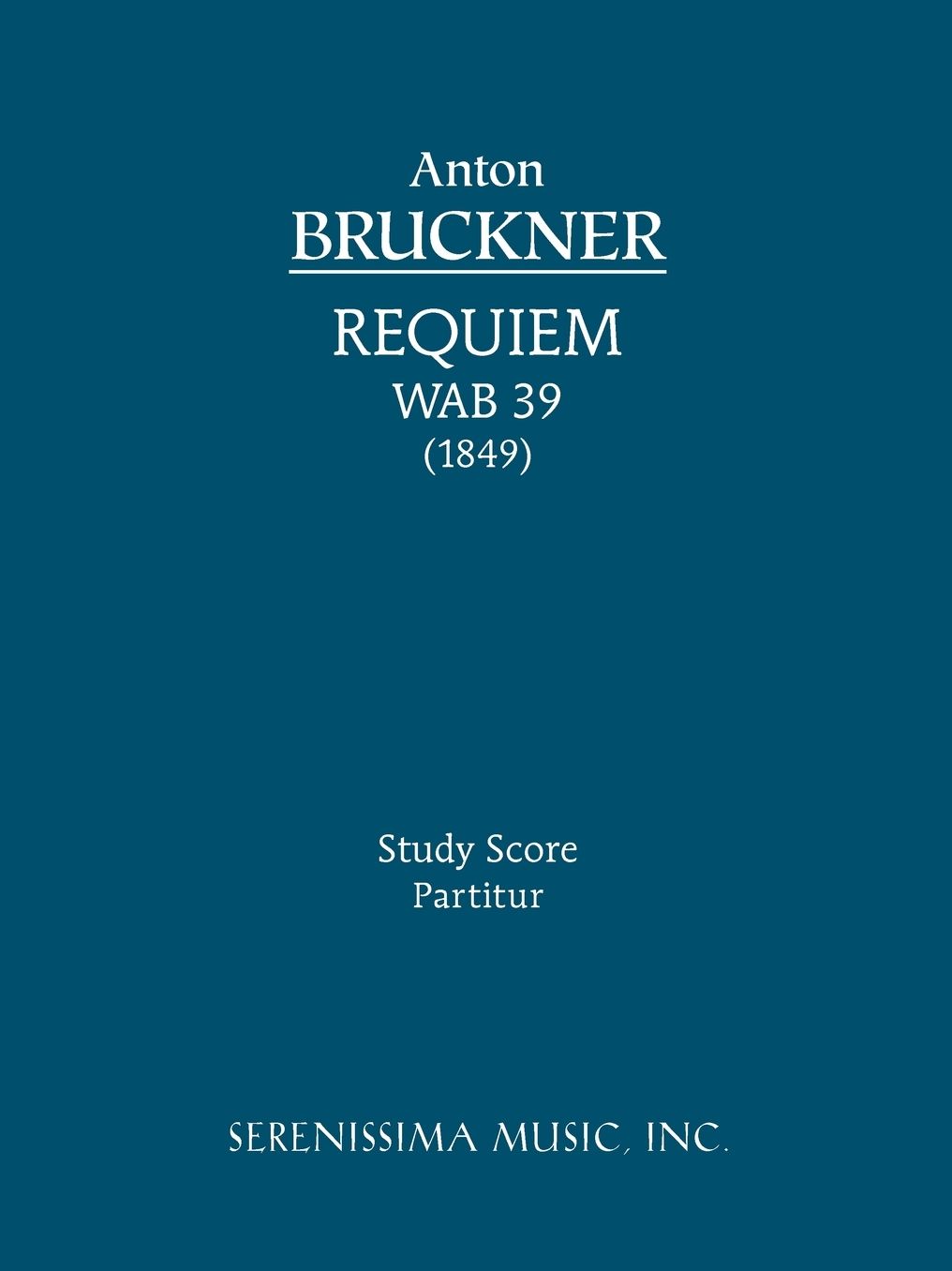 Requiem In D Minor - Study Score