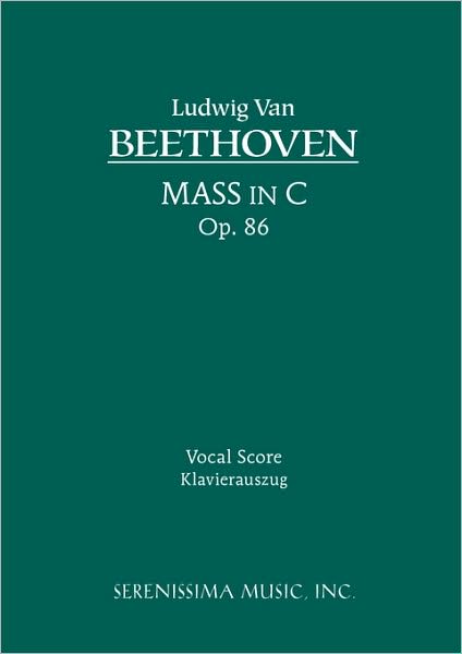 Mass In C, Op. 86 - Vocal Score