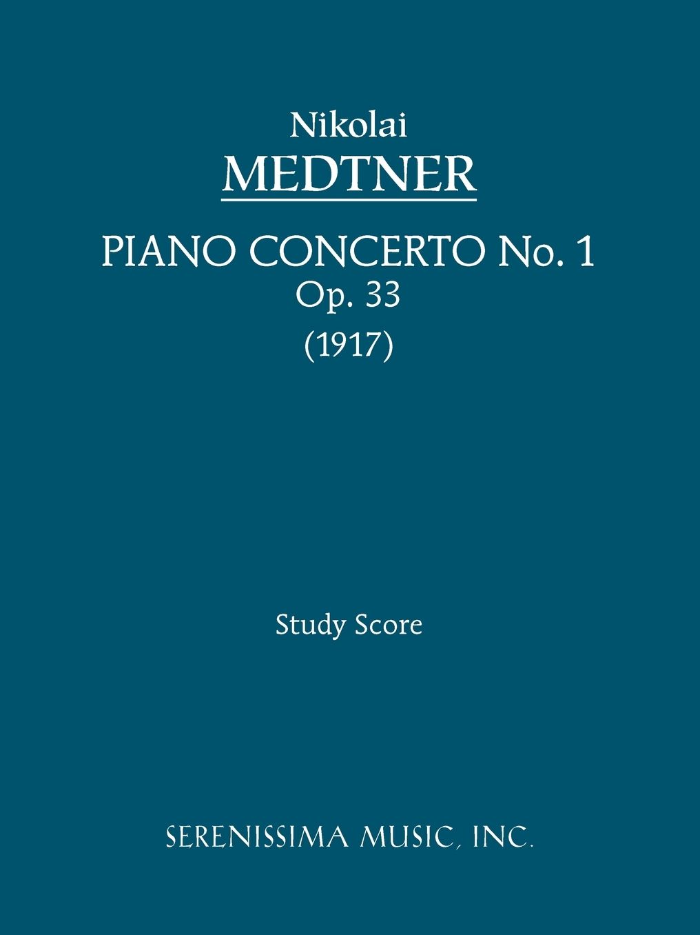 Piano Concerto No. 1, Op. 33 - Study Score