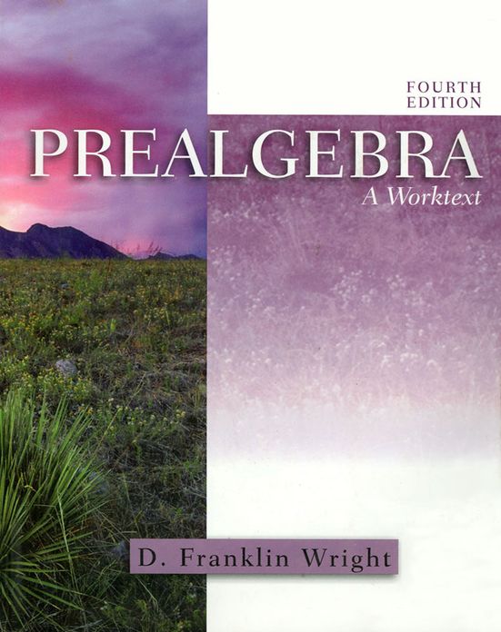 Prealgebra: Worktext