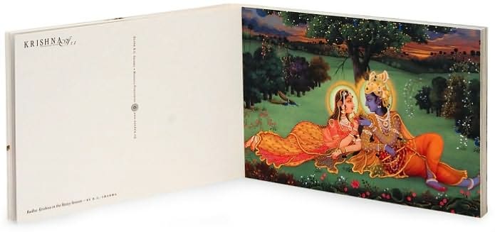 Krishna Art Postcard Book