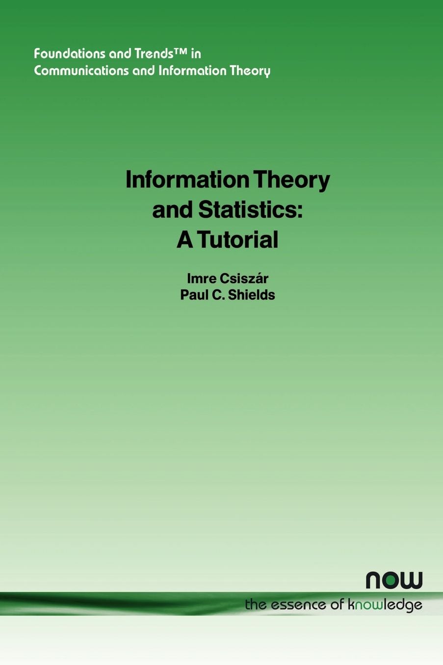 Information Theory And Statistics