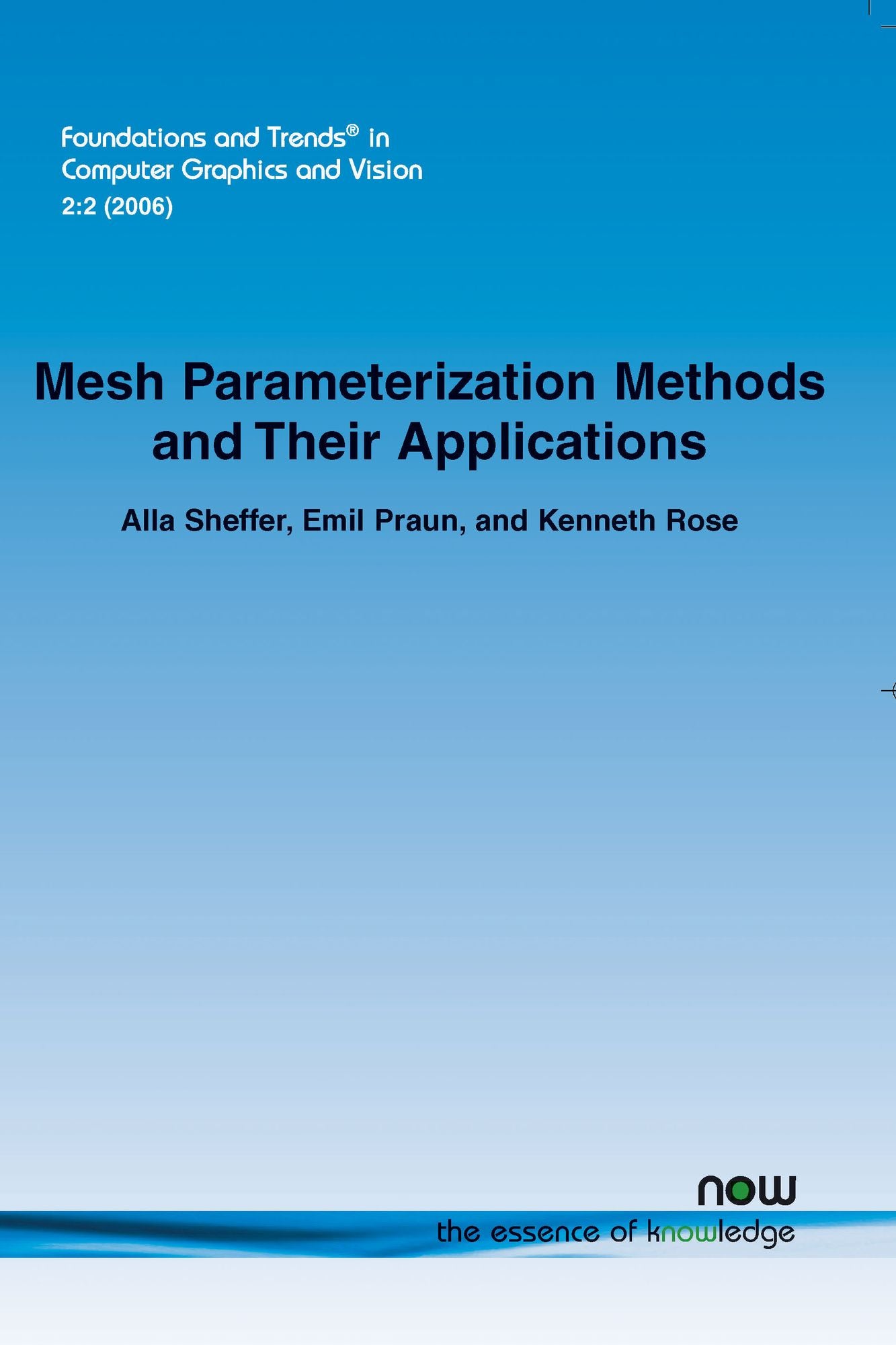 Mesh Parameterization Methods And Their Applications