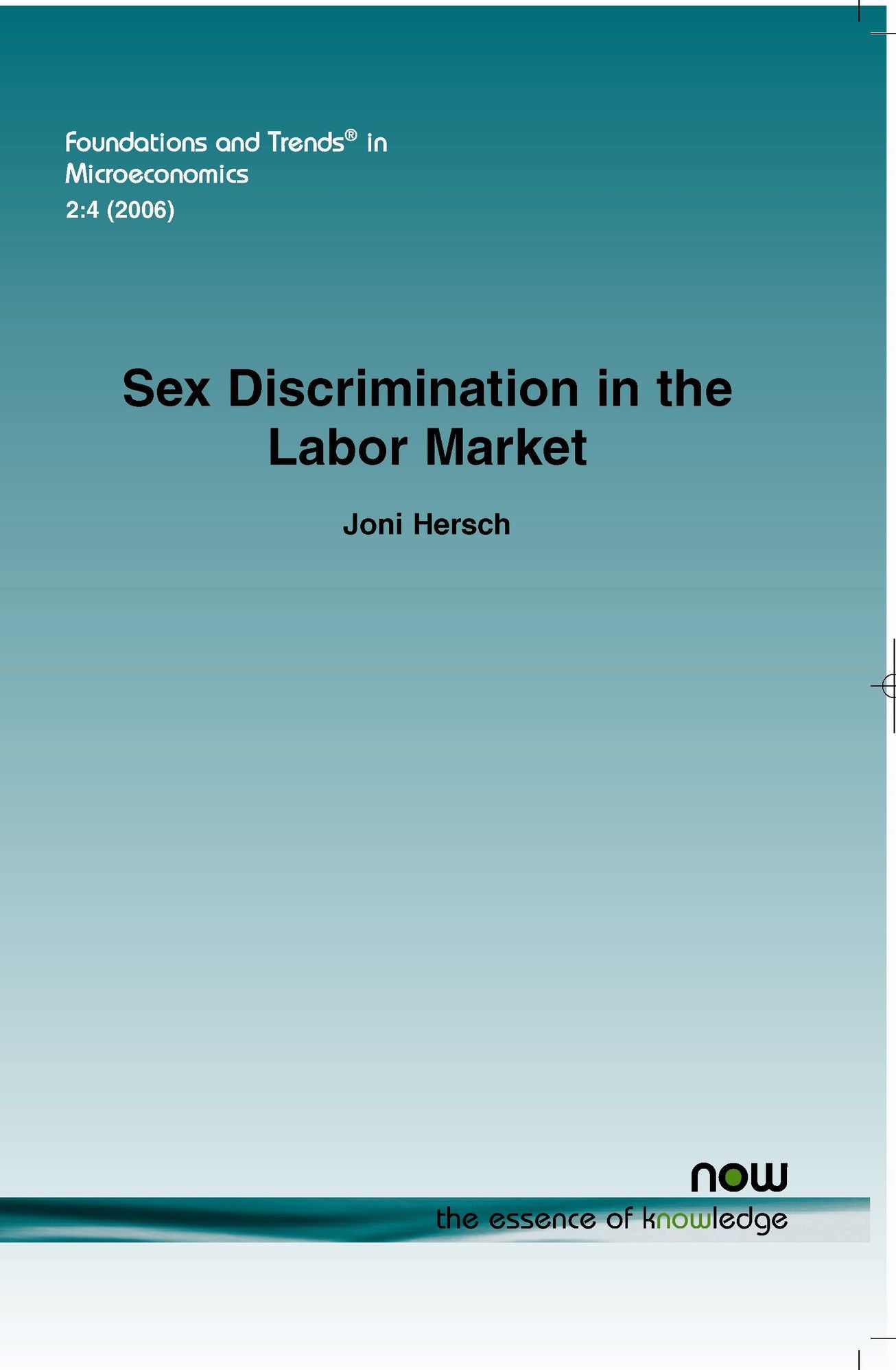 Sex Discrimination In The Labor Market