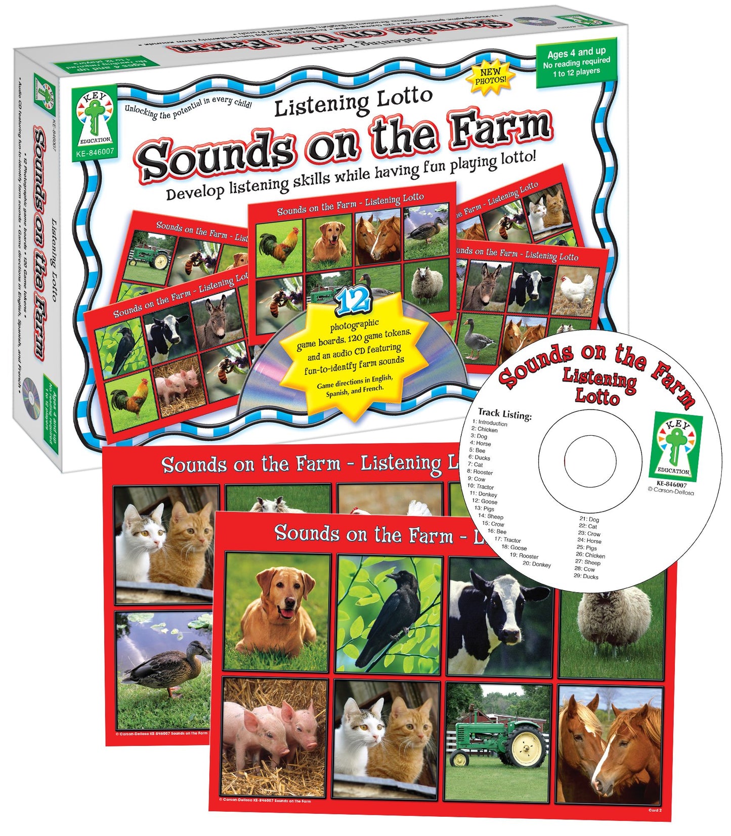 Listening Lotto: Sounds on the Farm: Sounds on the Farm