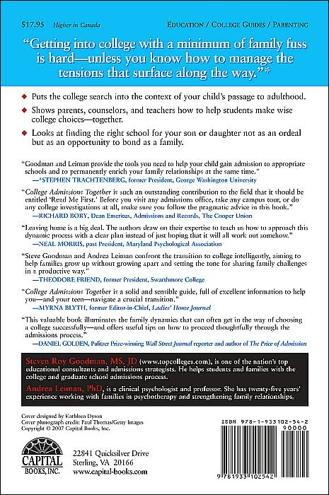 College Admissions Together: It Takes a Family