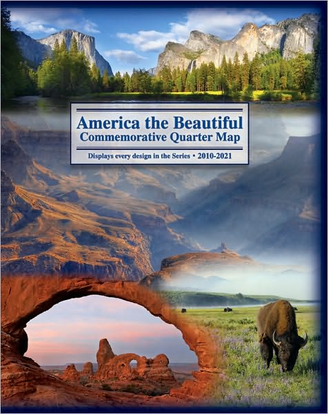 America the Beautiful Commemorative Quarter Map