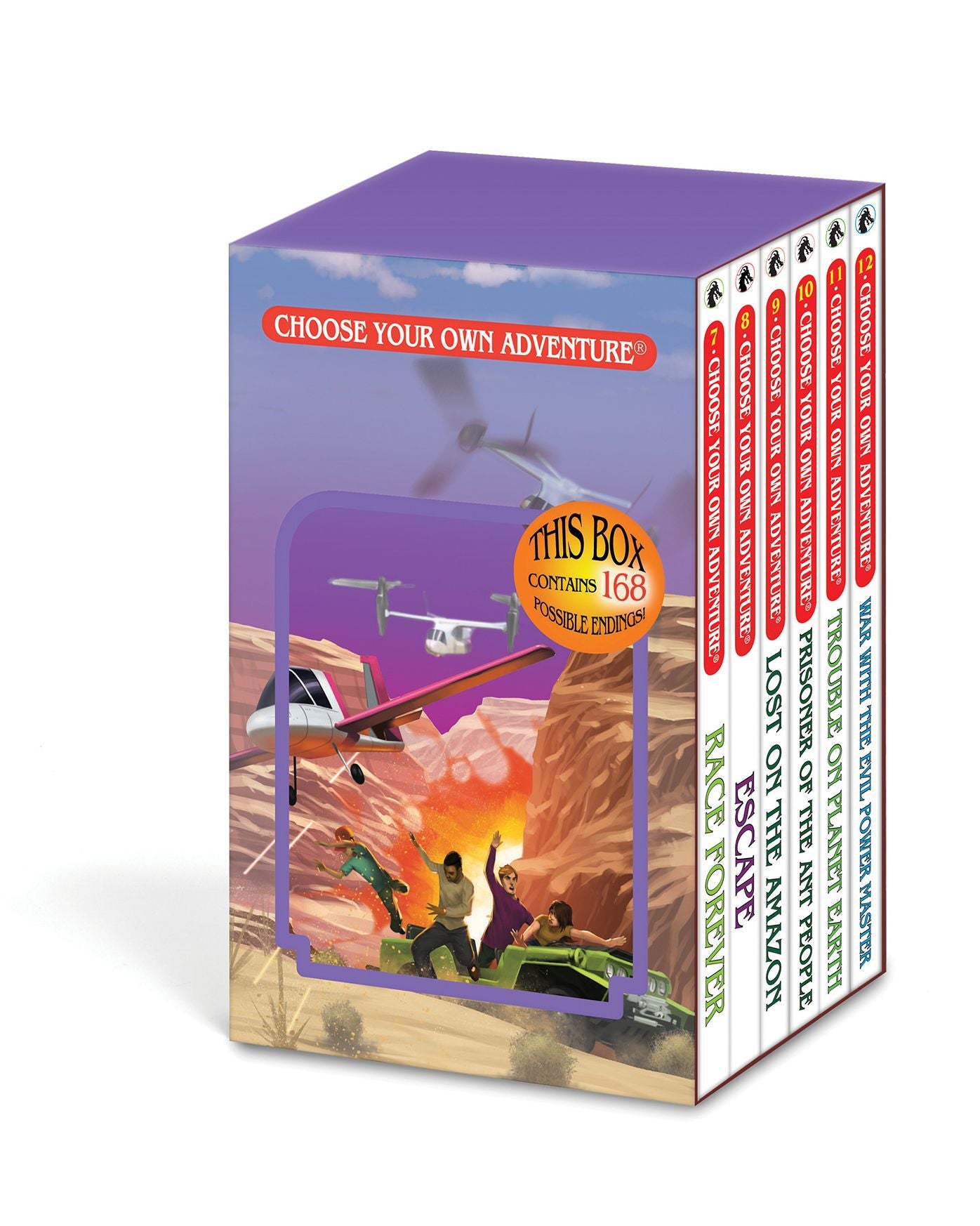 Choose Your Own Adventure 6-Book Boxed Set #2 (Race Forever, Escape, Lost On The Amazon, Prisoner Of The Ant People, Trouble On Planet Earth, War With The Evil Power Master)