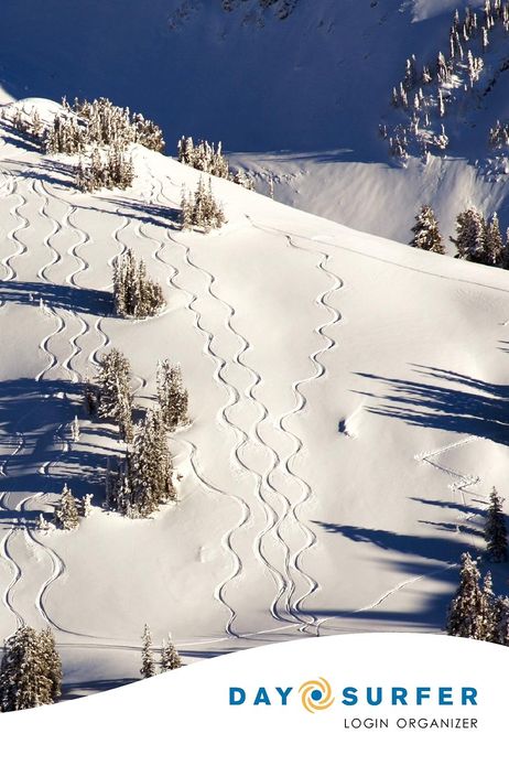 Day Surfer Login Organizer (Fresh Tracks on the Mountain)