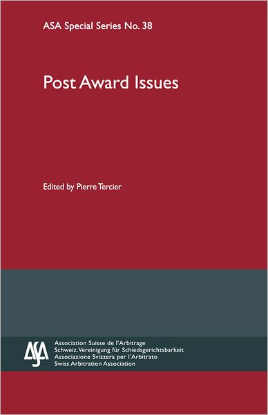 Post Award Issues: ASA Special Series No. 38