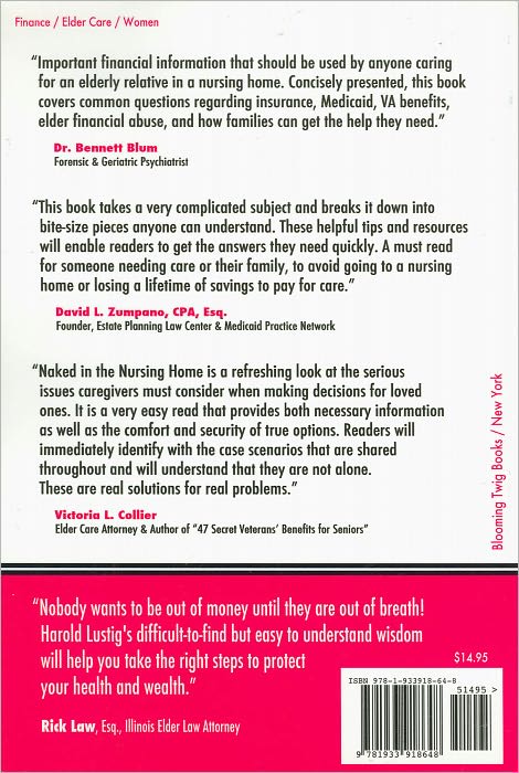 Naked in the Nursing Home: The Women's Guide to Paying for Long Term Care Without Going Broke