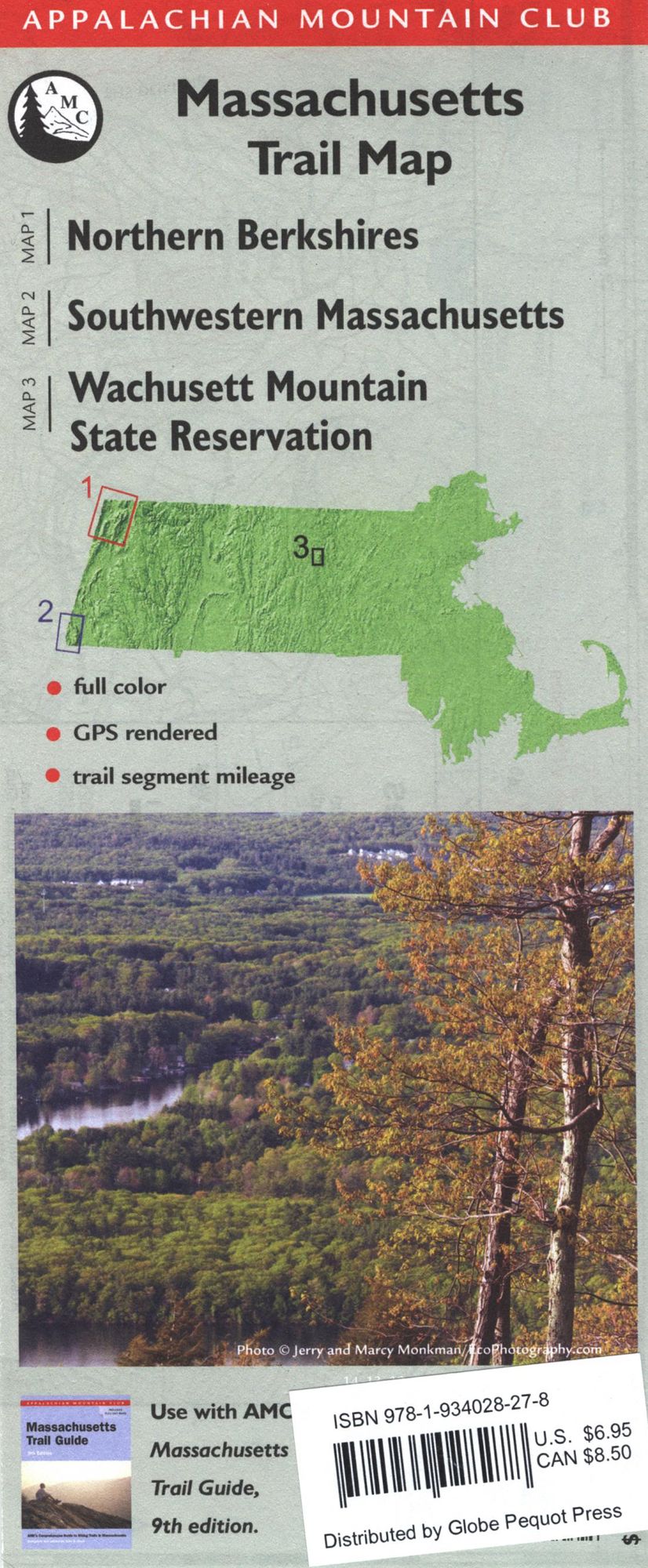 AMC Map Massachusetts - Northern Berkshires/Southwestern Massachusetts/Wachusett Mountain State Reservation