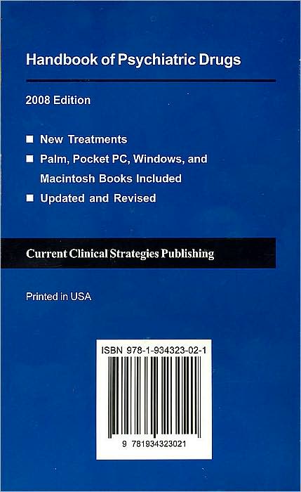 Handbook of Psychiatric Drugs, 2008