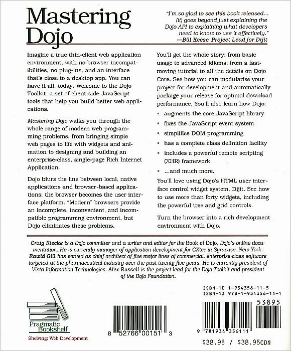 Mastering Dojo: JavaScript and Ajax Tools for Great Web Experiences