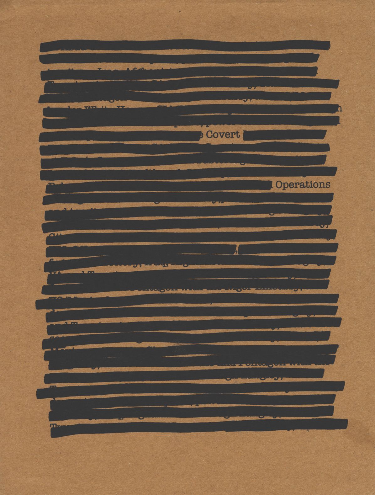 Covert Operations : Investigating the Known Unknowns