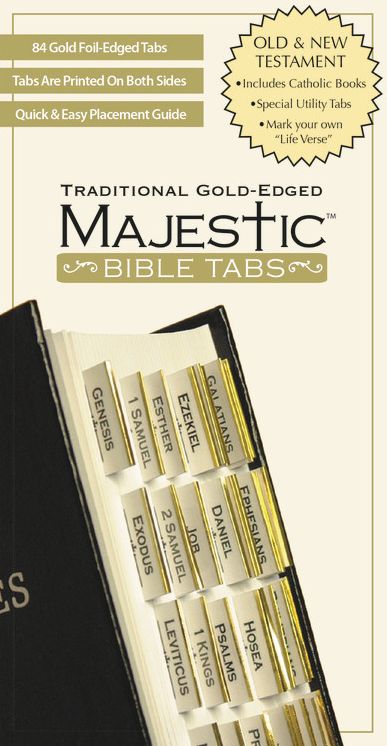 Majestic Traditional Gold-Edged Tabs (Large Print -- QA test)