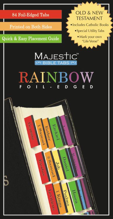 Majestic Rainbow Bible Tabs (Large Print -- QA test)