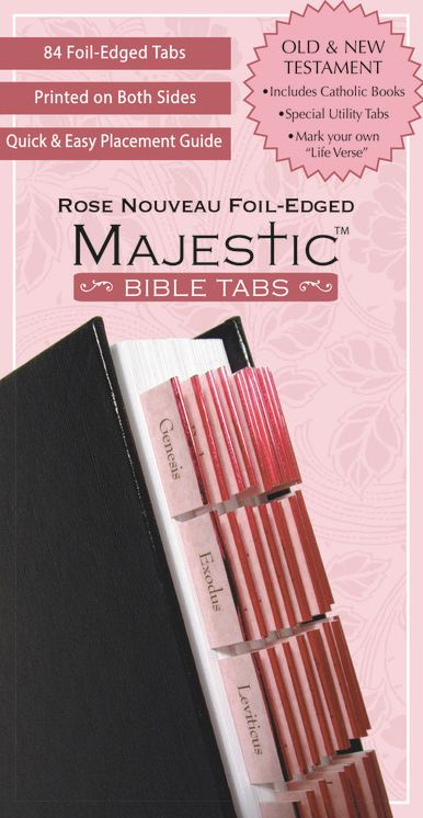 Majestic Rose Nouveau Bible Tabs (Large Print -- QA test)