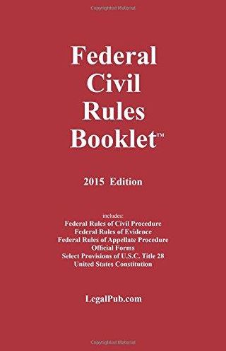 Federal Civil Rules Booklet 2015