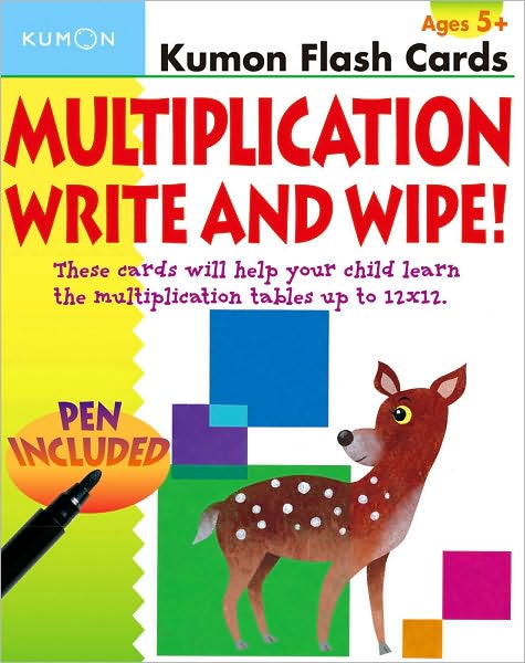 Kumon Flash Cards: Multiplication Write and Wipe! (Kumon Flash Cards Series)