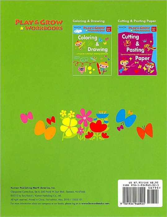 Kumon Play and Grow Workbooks: Coloring and Drawing
