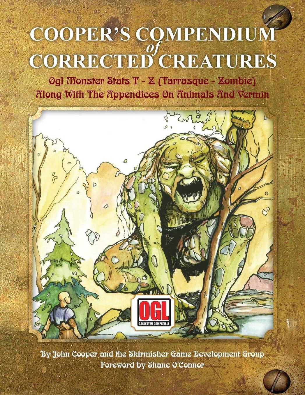 Cooper's Compendium of Corrected Creatures: OGL Monster Stats T - Z (Tarrasque - Zombie), Along with the Appendices on Animals and Vermin