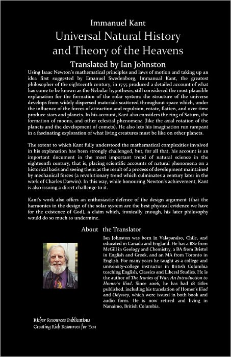 Universal Natural History and Theory of the Heavens