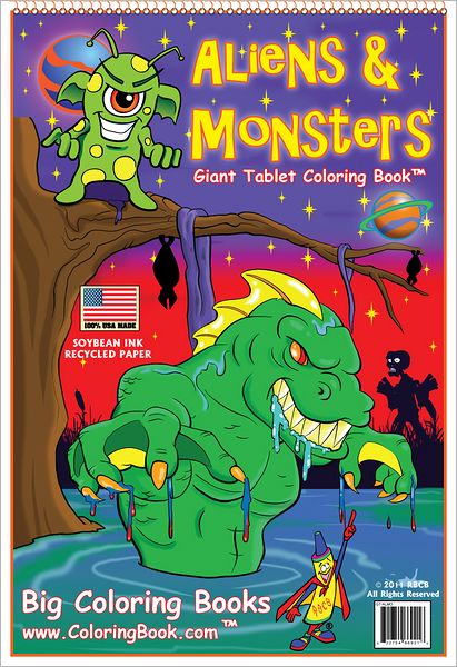 Aliens & Monsters Coloring Book